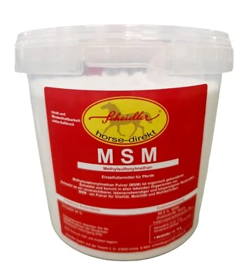 MSM  1500g organischer Schwefel Methylsulfonylmethan rein, Pferde, Ponys, Hunde - Bild 1 von 4
