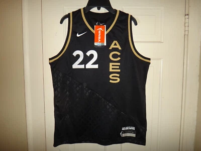 Camiseta deportiva juvenil Nike A'ja Wilson #22 WNBA Las Vegas Aces edición rebelde victoria $85 Foto 1 de 4