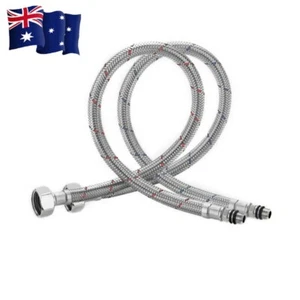 30/40/50/60/80cm Basin Sink Stainles Steel Hose Pipe Replacement Flexi Tap Tails - Picture 1 of 12