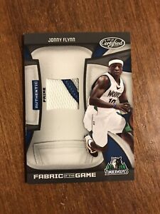 Jonny Flynn 2009-10 Certified Fabric Game Rookie Patch FOG Timberwolves /25 RC