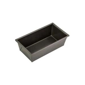 Bakemaster Box-Sided 21x11cm Carbon Steel Loaf Pan Non-Stick Oven Bakeware Black - Picture 1 of 1