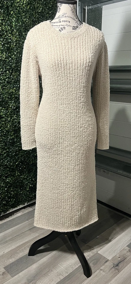 Suéter largo tostado Shein para mujer talla mediana acogedor elástico cuerpo icono Foto 1 de 1