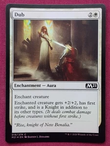 Magic The Gathering 2021 CORE SET M21 FOIL DUB white card MTG - Picture 1 of 2
