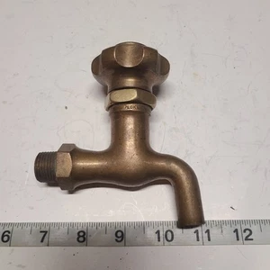 Vintage PECK Bros. Bronze Spring Loaded Faucet Spigot 1/2" Male NPT Connection. - Picture 1 of 6