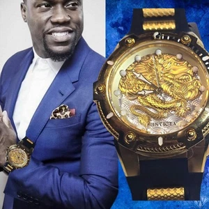 🔥🐉INVICTA SPEEDWAY 25777 AUTOMATIC CHINESE 53mm, GOLDEN DRAGON W🎁PAPERS. - Picture 1 of 14