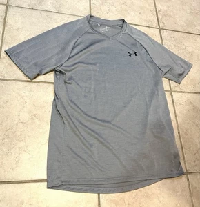 Under Armour The Tech Tee Herren Medium Grau Workout Gym Kurzarm Shirt Gr. S - Bild 1 von 9
