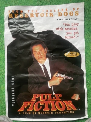 1994 Pulp Fiction ORIGINAL lARGE THEATRE MOVIE POSTER CANNES FILM FESTIVAL 1994 - Bild 1 von 4
