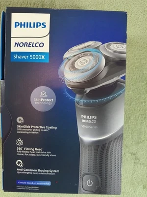 Philips Norelco Afeitadora Serie 5000X Maquinilla de Afeitar Eléctrica Húmeda y Seca Recargable OB Foto 1 de 4