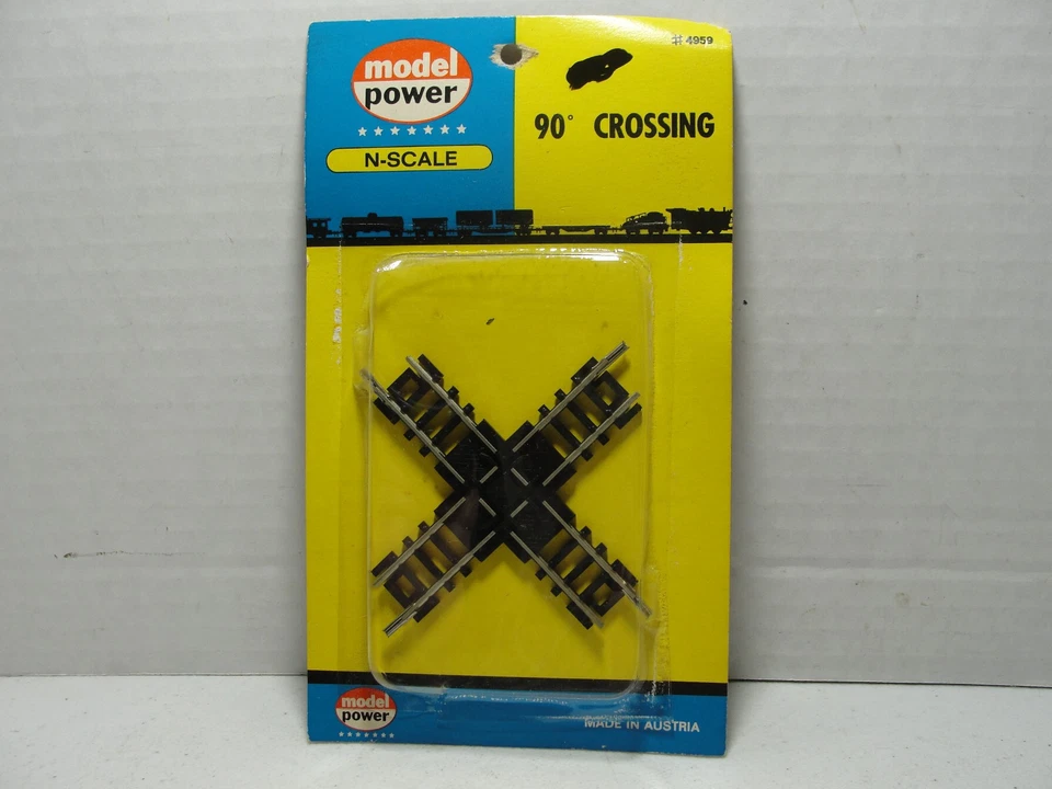 Model Power N Scale 90 Degree Crossing # 4959 NEW N SCALE 90 DEGREE CROSS TRACK - Image 1 of 1