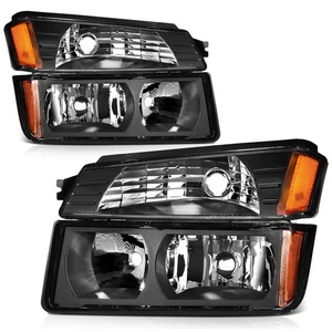 4X For 2002-2006 Chevy Avalanche 1500 2500 Replace Headlight Assembly Kit Lamp - Picture 1 of 6