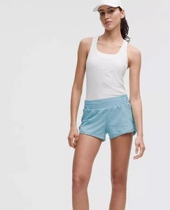 "Corto Lululemon Hotty Hot HR 2,5"" Forrado Azul Lavado AGOTADO NUEVO CON ETIQUETAS $68 Talla 4" - Imagen 1 de 8