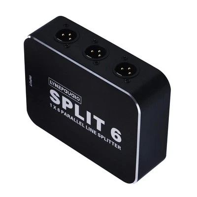 1 PIECE NEW Black XLR 6 Way Splitter Microphone Level Parallel Splitter - Image 1 of 4