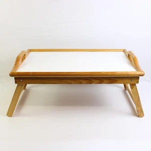 Wood Folding Lap Serving Tray Desk Bed Tea Breakfast Dinner TV Table Top - Picture 1 of 5