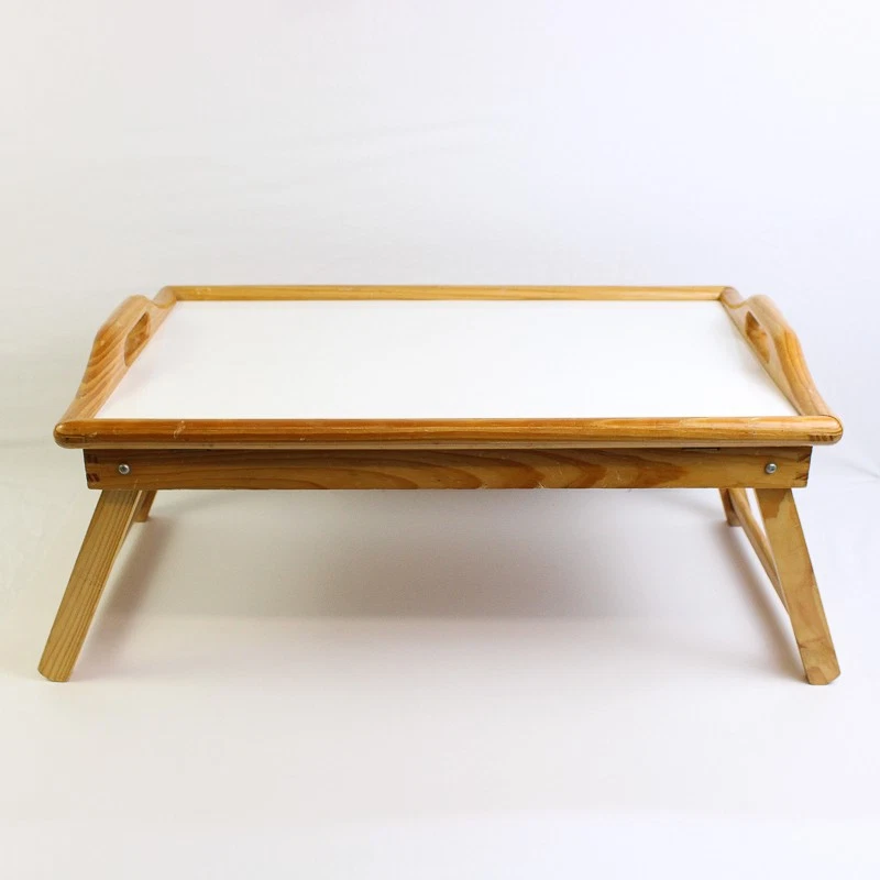 Wood Folding Lap Serving Tray Desk Bed Tea Breakfast Dinner TV Table Top - Image 1 of 4