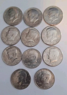 Lot Of 11 1984 Kennedy Half Dollars Philadelphia - Image 1 of 2