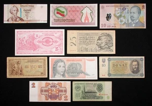 10x Billetes de Europa del Este (Rumanía - Rusia - Letonia) (M2206-ZKR) - BL - Imagen 1 de 2