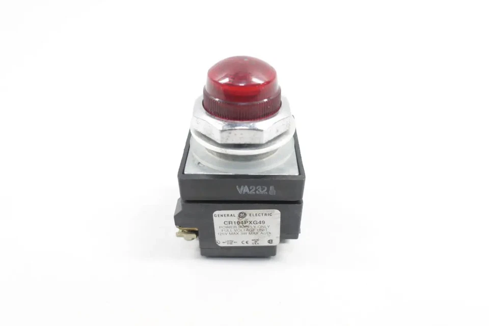 CR104PXG49 | General Electric Oil Tight Indicator Light 125V Max 3W Max AC/DC - Image 1 of 1