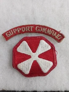 Original Korean War US 8th Army Support Command Patch with Tab - Picture 1 of 2