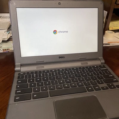 Dell Chromebook  Laptop Intel Celeron 4GB RAM 16GB SSD Chrome OS w/charger - Image 1 of 4