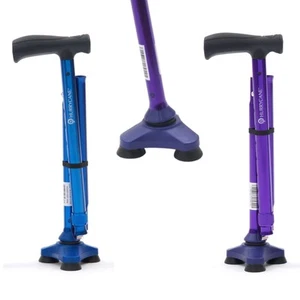 All-Terrain Walking Stick HurryCane Height Adjustable Pivoting Hurry Cane - Picture 1 of 5