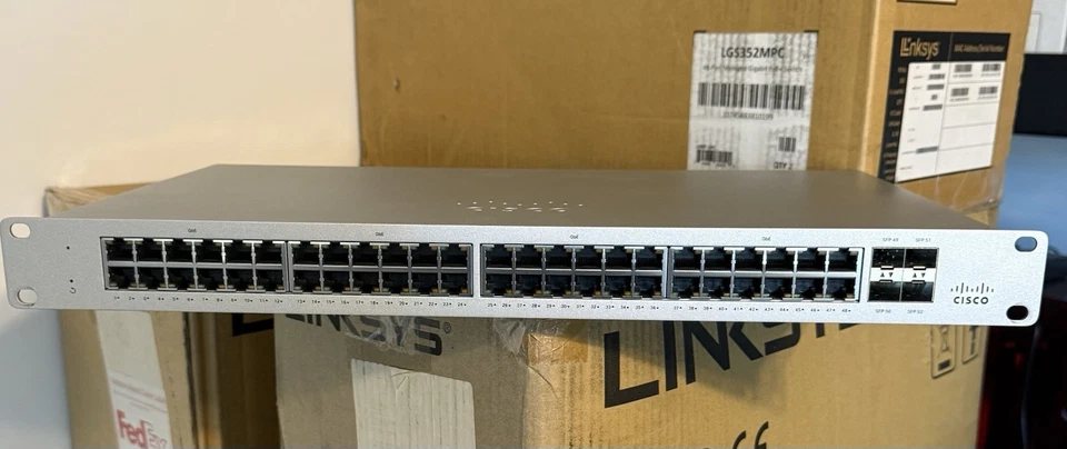 Cisco Meraki MS120-24P-HW Cloud Managed NO POE - Image 1 of 3