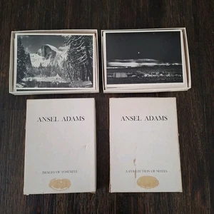 Vtg Ansel Adams Cards 13 Unused Yosemite Moonrise Museum  Graphics Postcards Ub - Picture 1 of 24