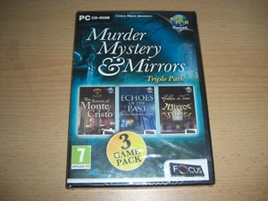 MURDER MYSTERY & MIRRORS - Triple Pack Pc Cd Rom Hidden Object 3 game pack NEW - Picture 1 of 1