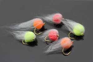 30 pcs/lot 3 colors Nuke Egg Fly Glo Bug Fly Fishing Flies Lures Size 8# - Picture 1 of 5