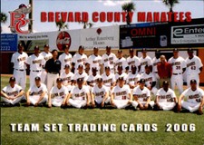 2006 Brevard County Manatees Grandstand #1 Cover Team Photo Baseball Card