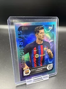 2022-23 Topps UCL Summer Signings Star Signing Blue /49 Robert Lewandowski - Bild 1 von 2
