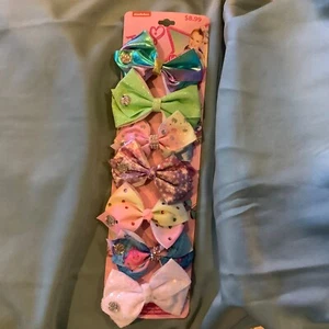 Jojo Siwa small hair bows (7 pack)- multicolor brand new in great condition - Picture 1 of 1