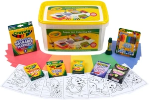 Super Art Coloring Kit (100+ Pcs), Arts & Crafts Set for Kids, Coloring Supplies - Picture 1 of 15