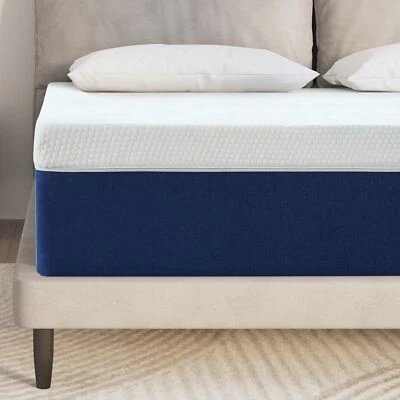 Colchones de espuma viscoelástica de gel Twolike, colchón doble tamaño queen completo de 8" 10" en una caja Foto 1 de 4