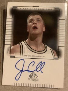 Jason Collier Georgia Tech Basketball Upperdeck SP Rookie autograph card Auto RC