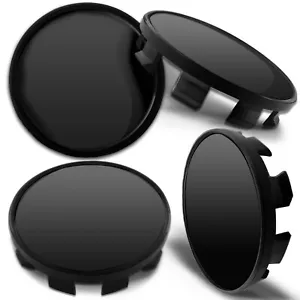 4 tapas de buje 68 mm llantas tapacubos tapa de llanta cubierta de buje de rueda negro - Imagen 1 de 5