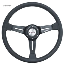 Simoni Racing Volante Universale SLAG in Poliuretano e Alluminio Nero