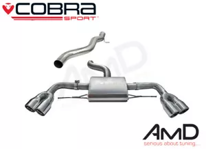 Cobra Sport Audi TTS Mk2 Cat Back Exhaust System Non Resonated AU33 - Picture 1 of 3