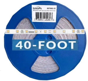 Sea Gull High Output LED Tape Light 40 Foot Reel 24V 2700K, White, 98708S-15 - Picture 1 of 3
