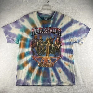 Vintage Aerosmith Delta Shirt 2001 Just Push Play Tour Concert Band Music XL - Picture 1 of 9
