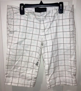 Fox Girls Women’s Bermuda Casual shorts With Pockets size 5, White, Cotton - Picture 1 of 6