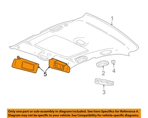 CHRYSLER OEM 05-06 Sebring,Stratus Roof Interior Trim-Sunvisor ZQ59TL2AC - Picture 1 of 2