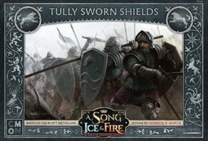 Tully Sworn Shields Stark A Song of Ice & Fire Miniatures ASOIAF CMON NIB - Picture 1 of 1