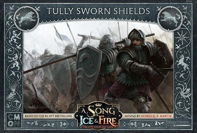 Tully Sworn Shields Stark A Song of Ice & Fire Miniatures ASOIAF CMON NIB - Image 1 of 1