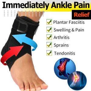 Ankle Brace Metal Support Compression Strap Plantar Fasciitis Pain Relief Sport - Picture 1 of 15