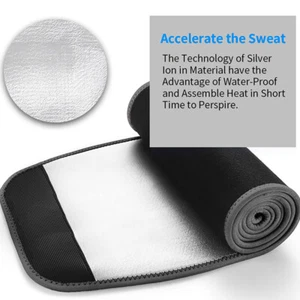 Men's Waist Trimmer Belt Slim Tummy Stomach Weight Loss Fat Burner Sweating Wrap - Picture 1 of 12