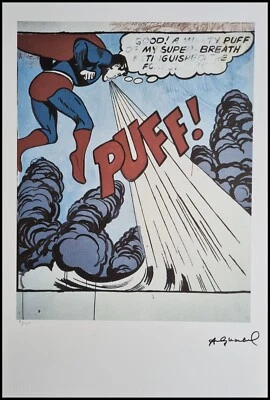 ANDY WARHOL * Superman * 57 x 38 cm * signed lithograph * limited # 71/100 - Bild 1 von 4