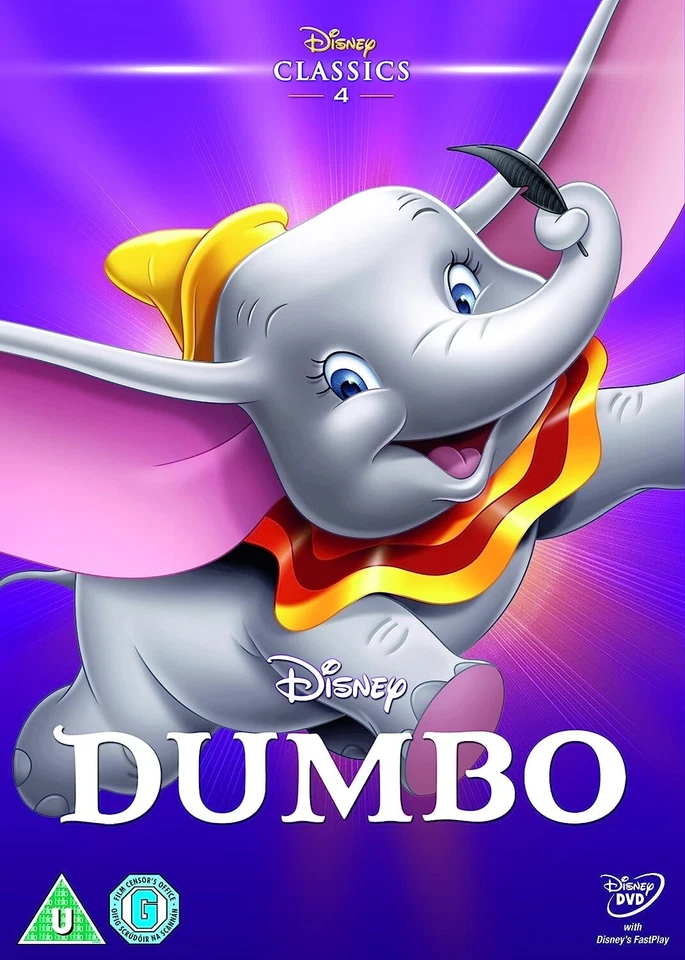 Dumbo 1941 Limited Edition Artwork Sleeve and DVD UK Region 2