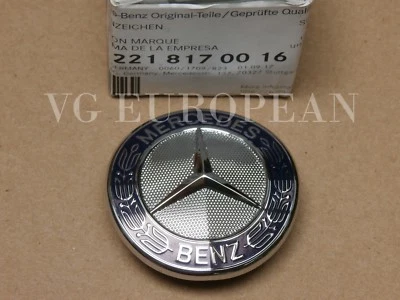 Mercedes-Benz E S-Class GENUINE Mercedes Star Emblem Badge on Grille Shell NEW - Image 1 of 4
