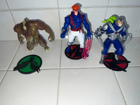 Lot of 3 Vintage 1994 Wildcats "Daemonite" "Warblade" & "Spartan" Action Figures Cover