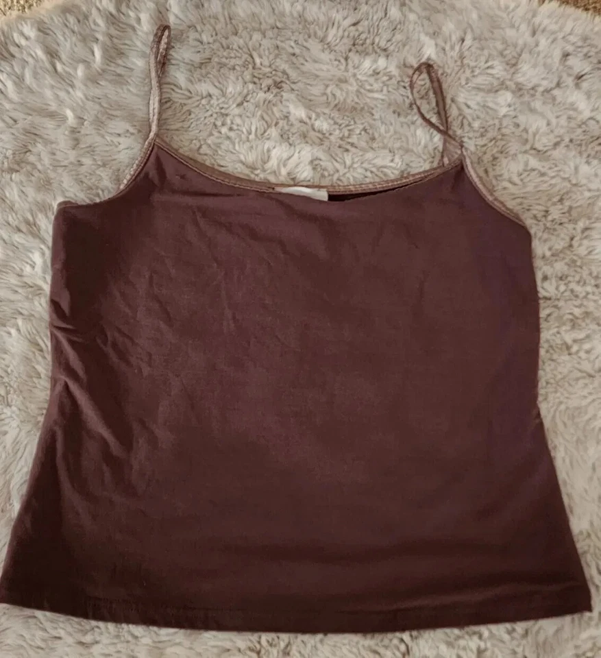 Joseph Ribkoff Spaghetti Strap Tank Top Brown Size US 14 Or UK 16  - Image 1 of 3